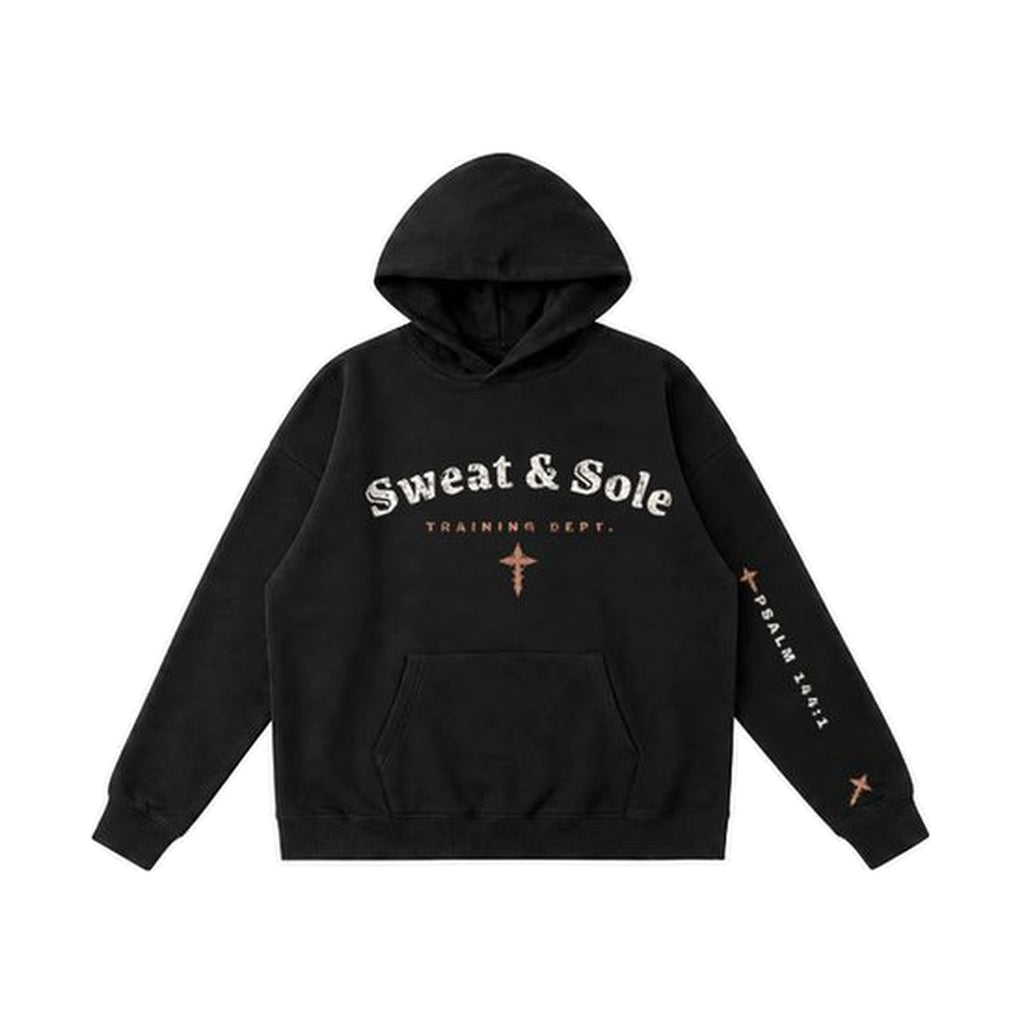 W1 Hands to War hoodie in Black, front