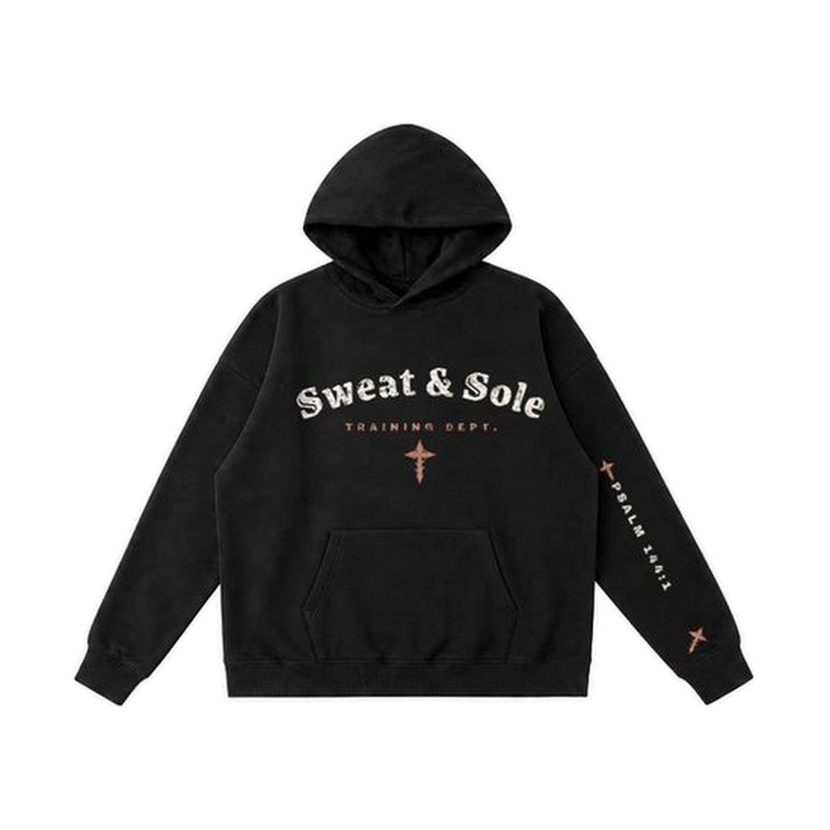 W1 Hands to War hoodie in Black, front