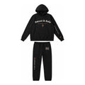 W1 Hands to War hoodie and sweatpant set in Black, front