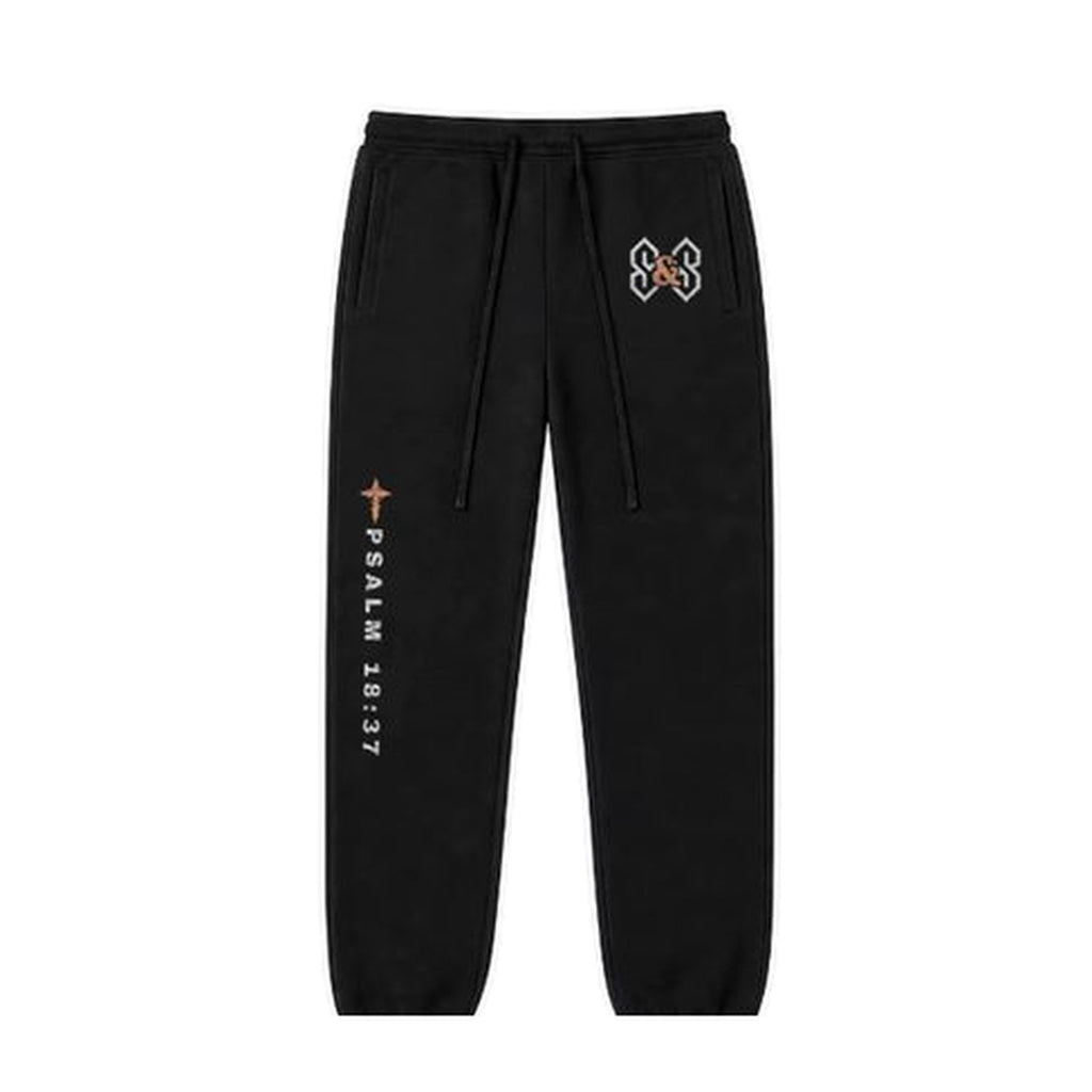 W4 Pursued Mine Enemies sweatpants in Black, front