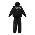 W4 Pursued Mine Enemies hoodie and sweatpant set in Black, front