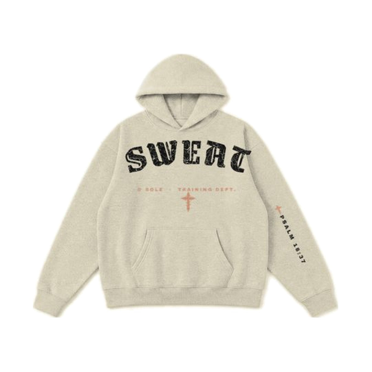 W4 Pursued Mine Enemies hoodie in Cream, front