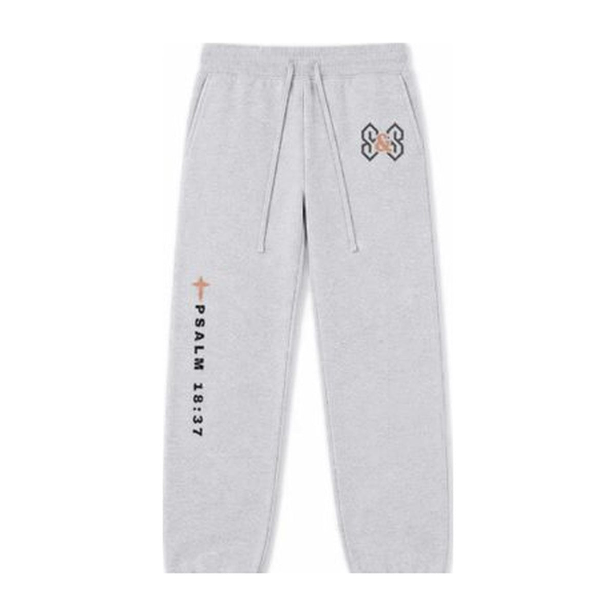 W4 Pursued Mine Enemies sweatpants in Heather Grey, front