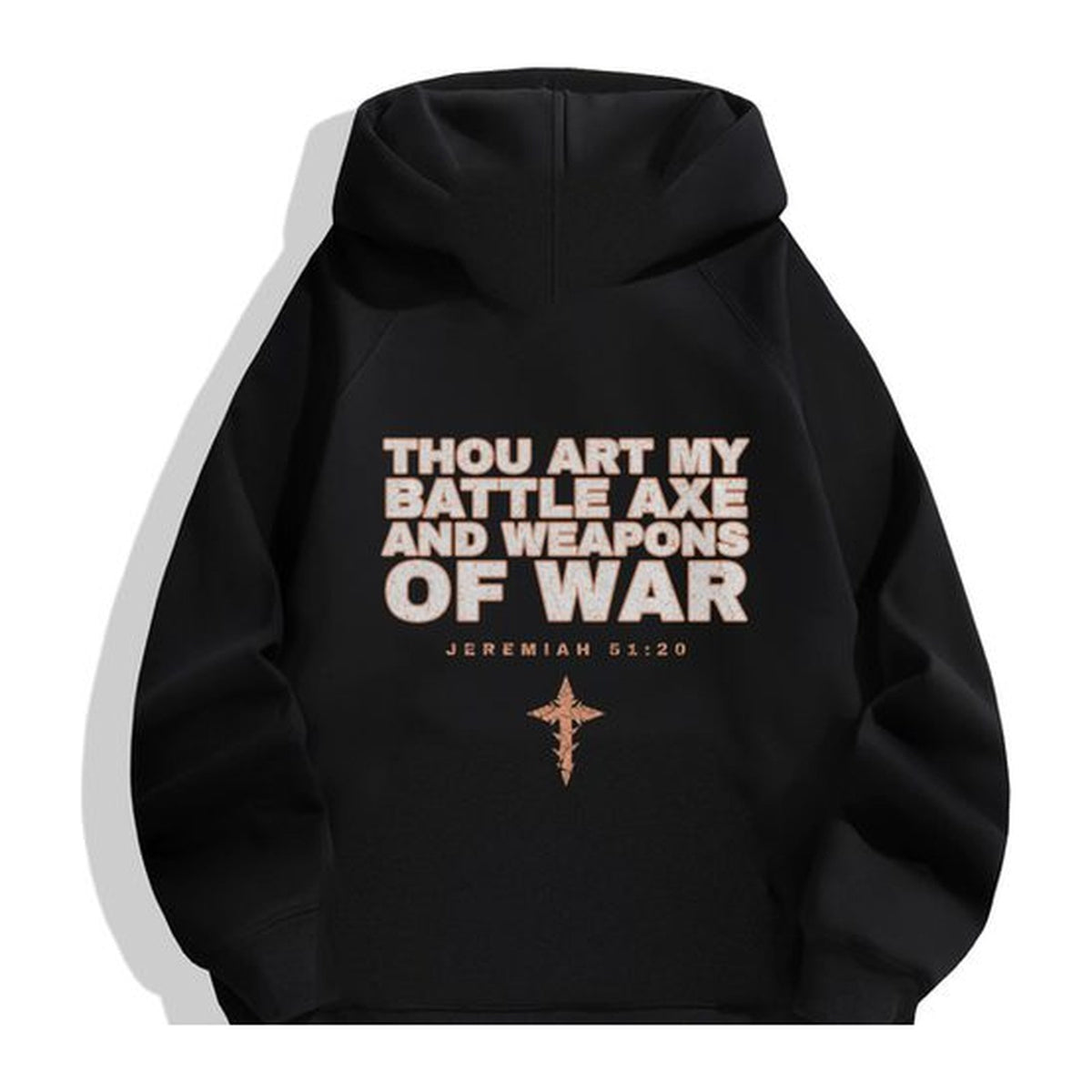 W5 Battle Axe hoodie in Black, back