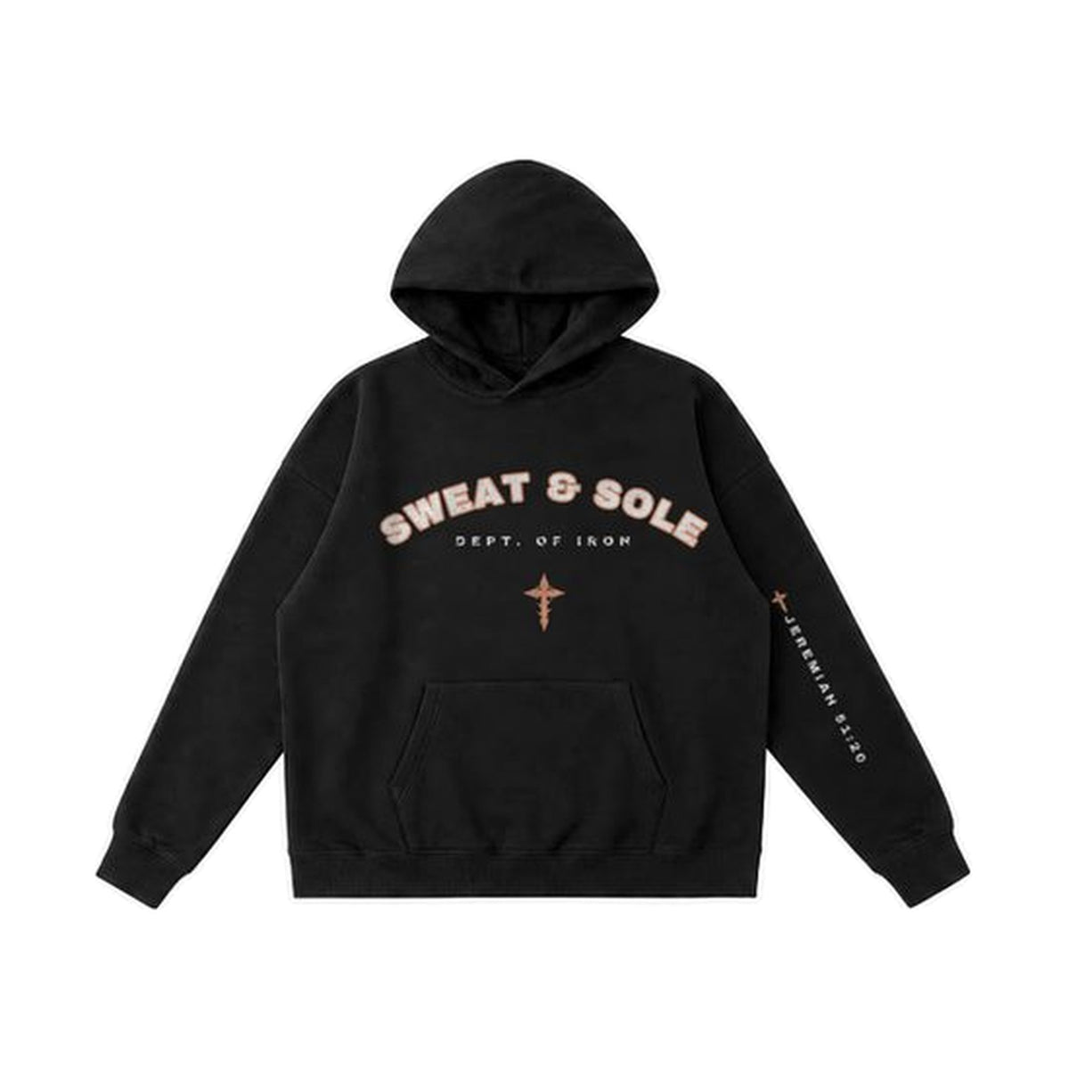 W5 Battle Axe hoodie in Black, front