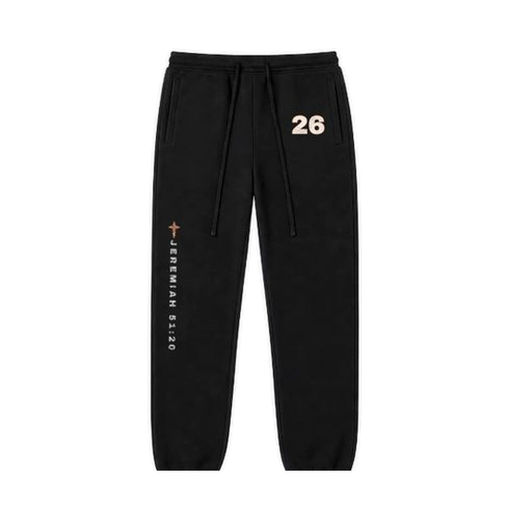 W5 Battle Axe sweatpants in Black, front