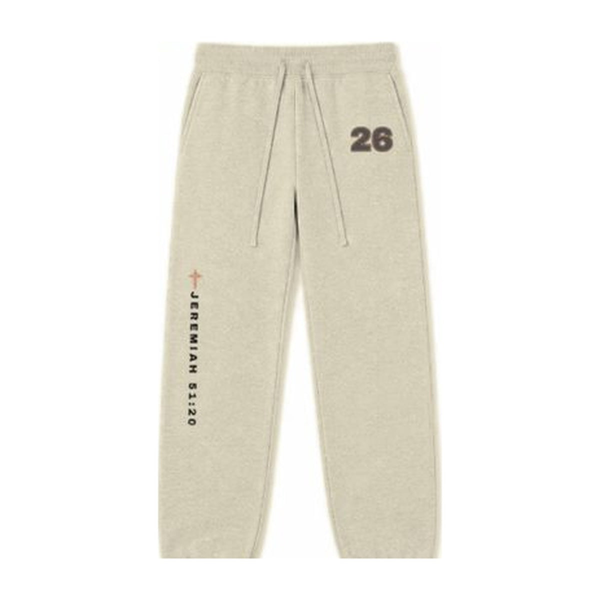 W5 Battle Axe sweatpants in Cream, front
